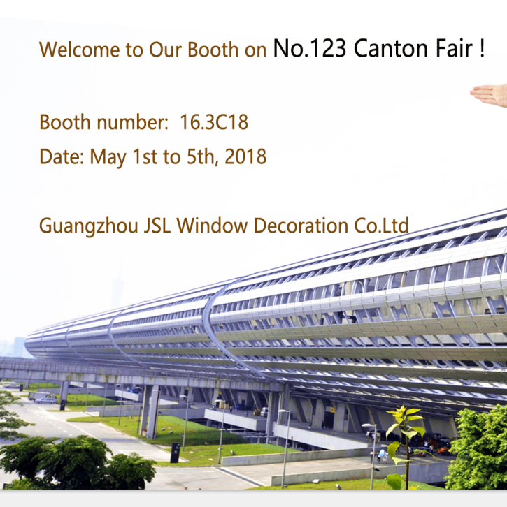 Inbjudan till Canton Fair 2018 från JLS Blinds